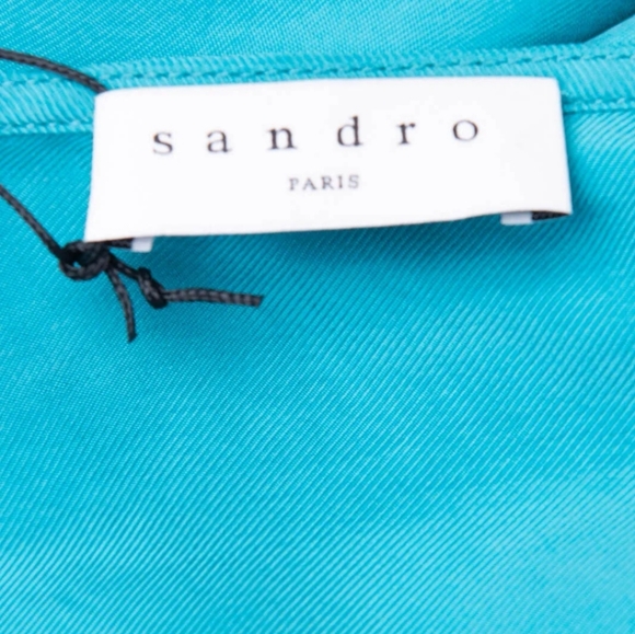 Sandro V neck bow tie blouse - Picture 6 of 7